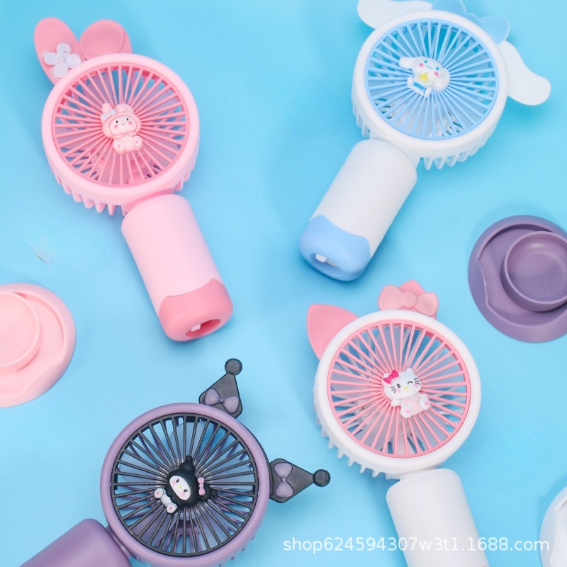 Cross-border handheld small fan cute portable portable student children usb rechargeable stall small electric fan