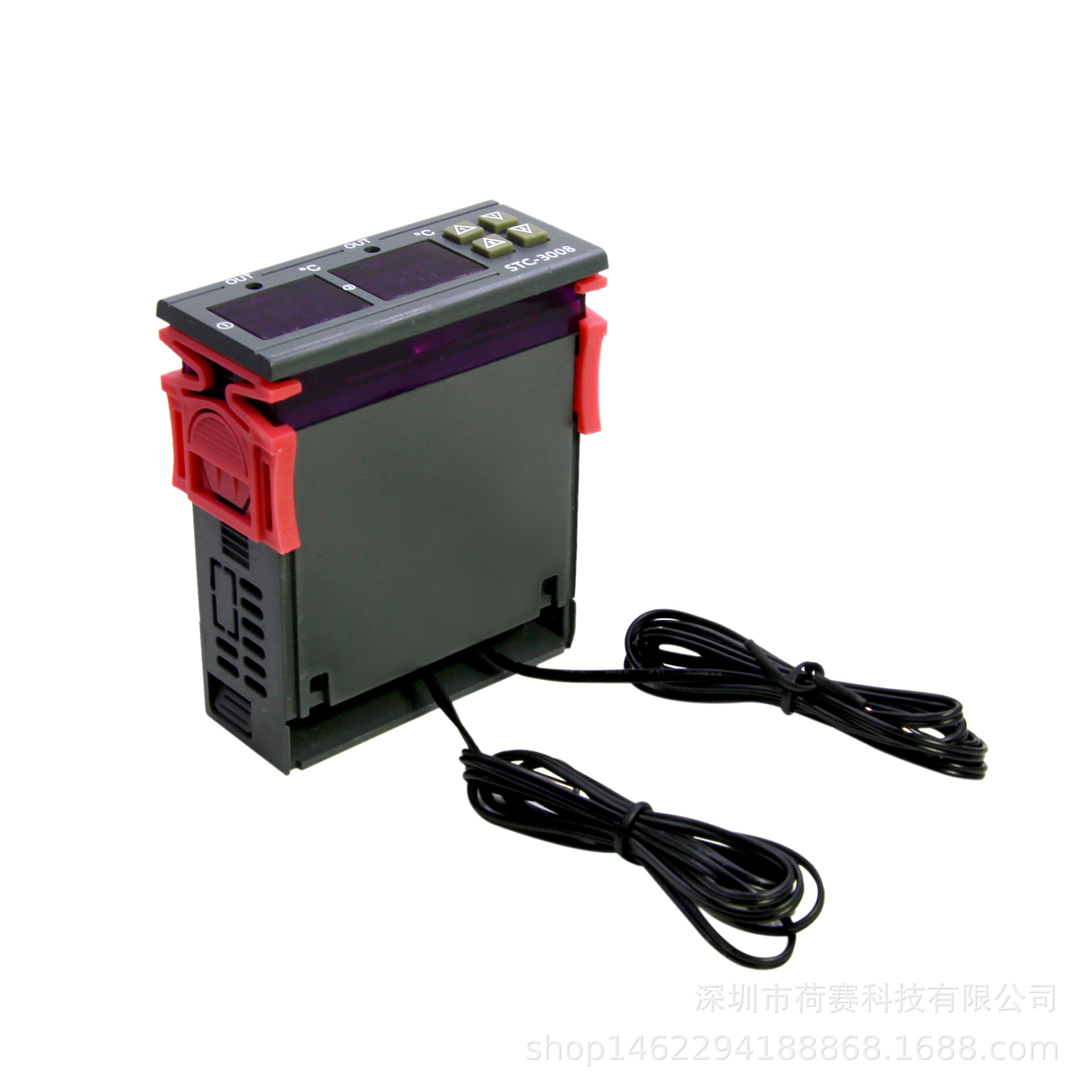 STC-3008 computer digital display intelligent dual-control electronic thermostat dual-display dual-temperature adjustable temperature controller switch