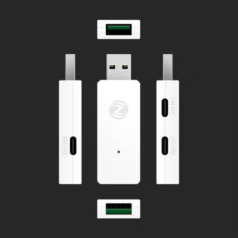 Zhengdian Atom Usb2.0 High-Speed Isolator Hub23 Industrial Grade 480Mbps Optocoupler Photoelectric Protection Module