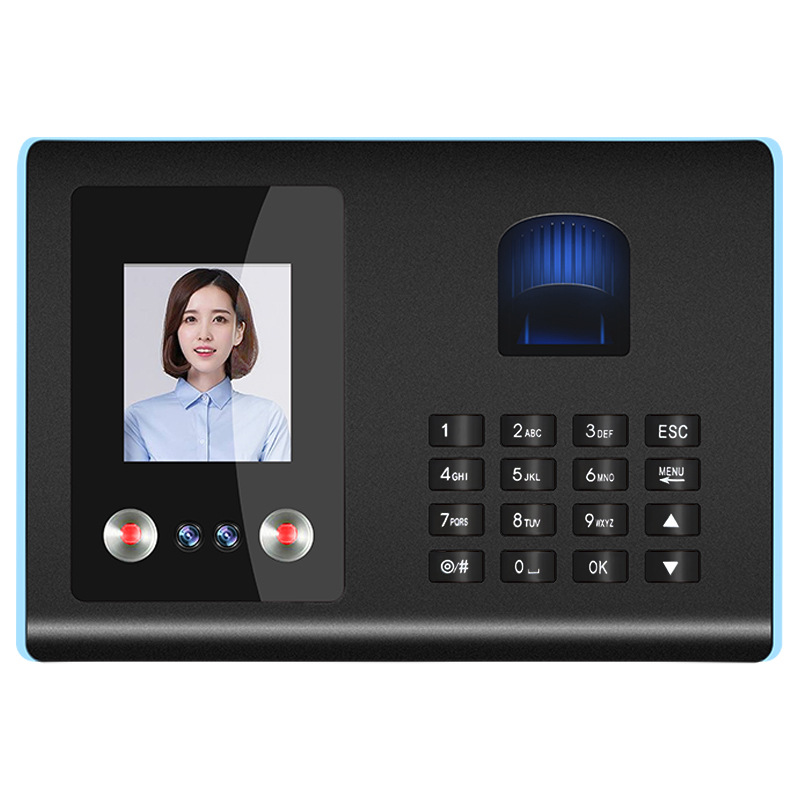 Face Attendance Machine Manufacturer Customizes Face Recognition Fingerprint Facial Employee Canteen Sign-In Machine Logo Factory Customization