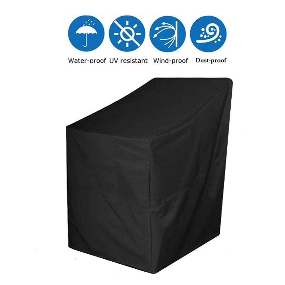 Оксфордская ткань, чехол для садового стула, покрытие для складного стула, мебельное покрытие, пылезащитное, защита от солнца, водонепроницаемое