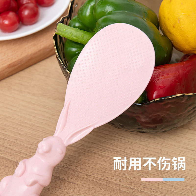 Vertical Rabbit Rice Spoon Non-stick Rice Household Meal Rice Shovel Plastic Cartoon Rice Spoon