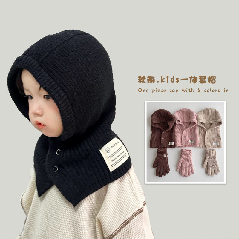 Комплект шапки и шарфа для детей, зимний, оптовая продажа, новый стиль 2025 года