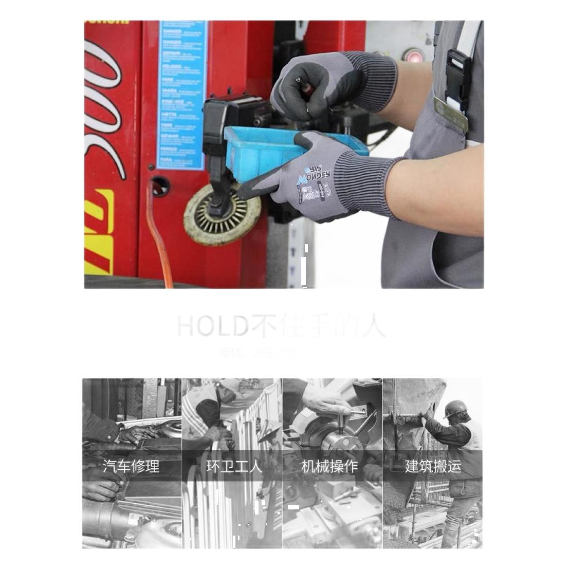 Duoge Wg-500 Household Gardening Non-Slip Wear-Resistant Agricultural Labor Protection Work Gloves Stab-Proof and Oil-Proof Rubber Gloves