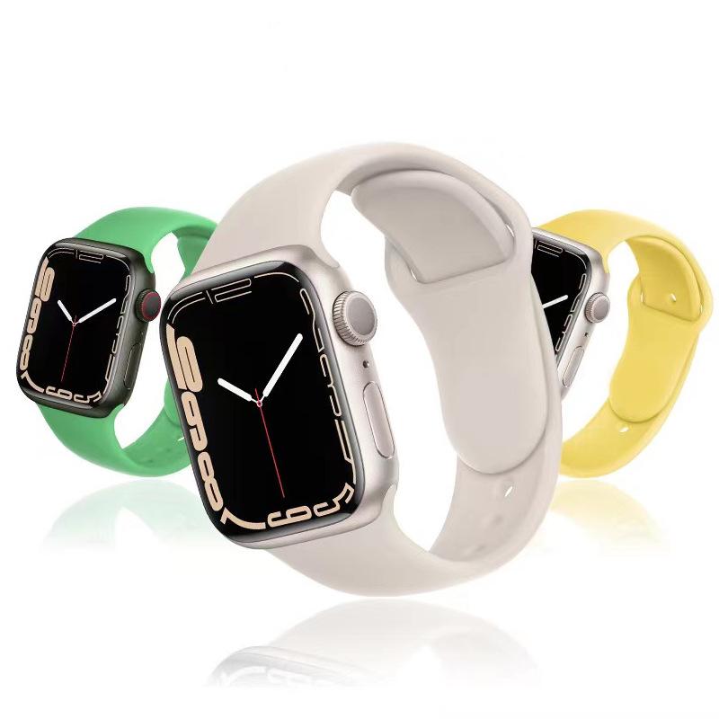 For AppleWatch Apple Silicone Strap iwatch1-9/SE Smart Watch Classic Sport Strap