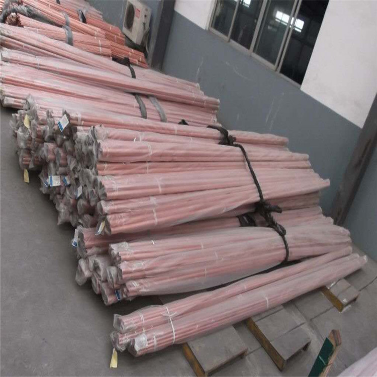 T2 Solid Copper Rod Cutting Manufacturer C1100 Red Copper Rod Oxygen-Free Copper Rod Copper Wire Corrosion-Resistant High Strength