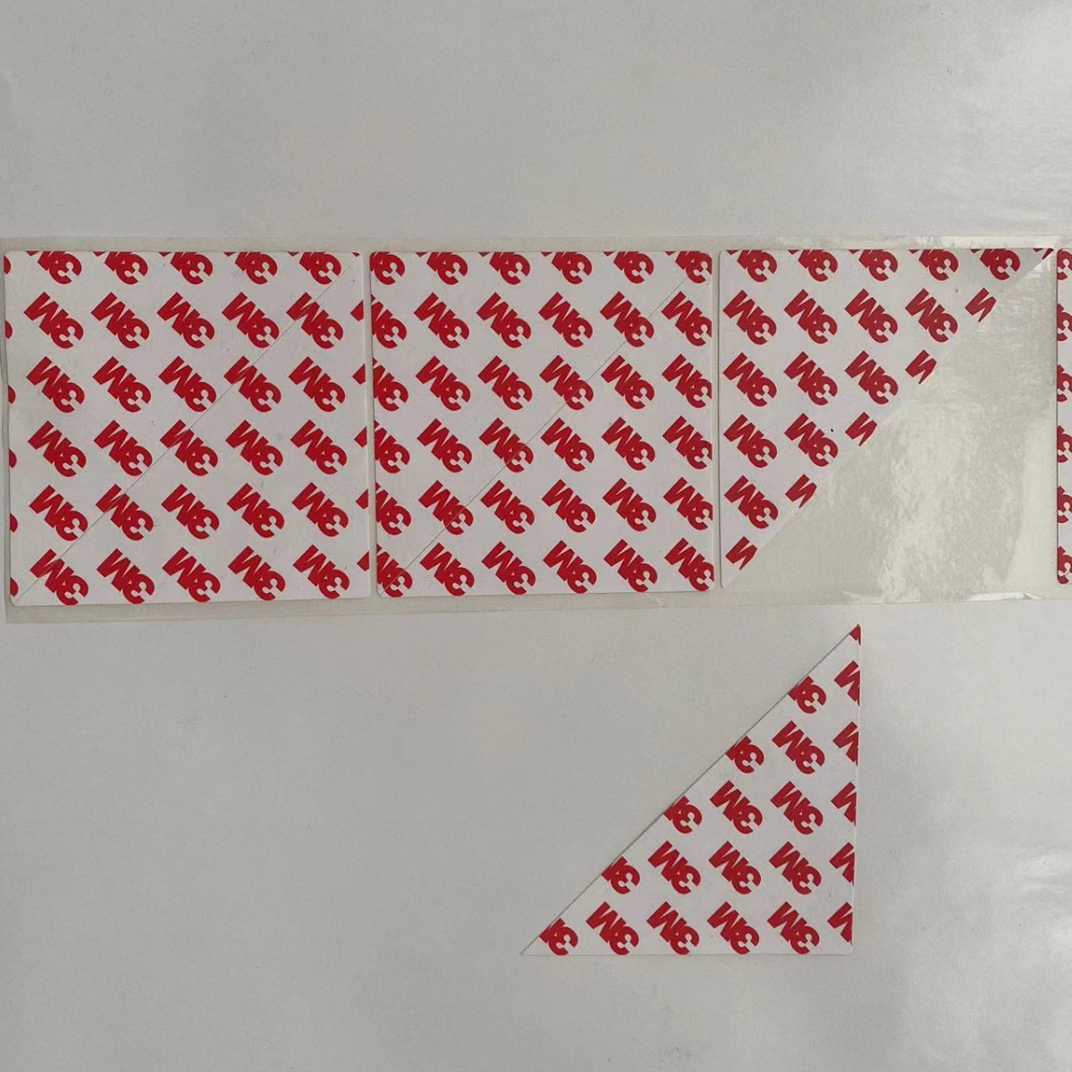 Special-Shaped Double-Sided Tape Wholesale Strong High-Viscosity One-Piece Foldableing Box Gift Box Triangular Double-Sided Tape Customization