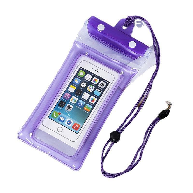 New Three-layer Sealed Velcro Mobile Phone Waterproof Bag Three-fold Airbag Inflatable Mobile Phone Waterproof Bag