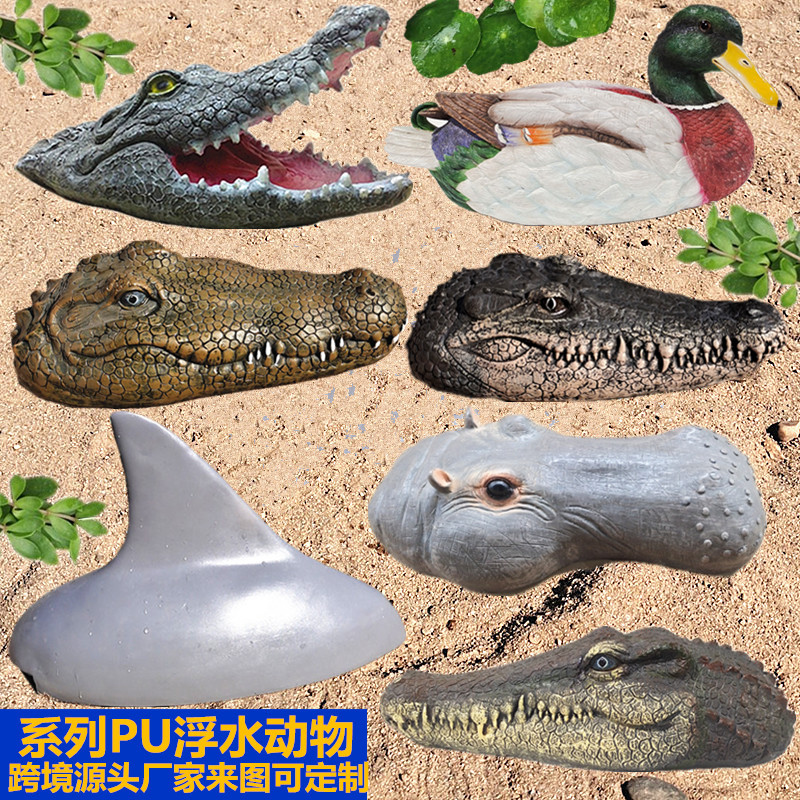 Декор для сада: плавающие орнаменты в виде крокодила и утки