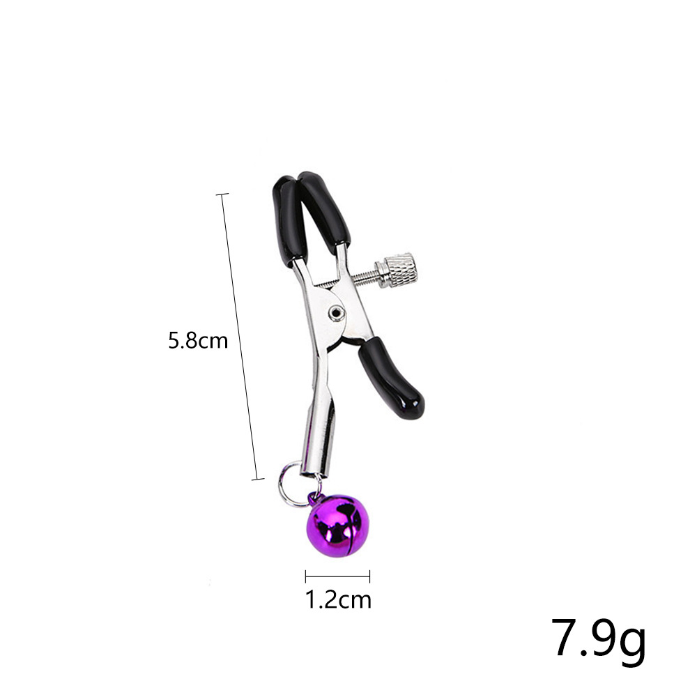 Sm Couple Flirting Women's Sex Toys Single Bell Nipple Clamps Breast Clamps Adult Products Manufacturer Ready Stock