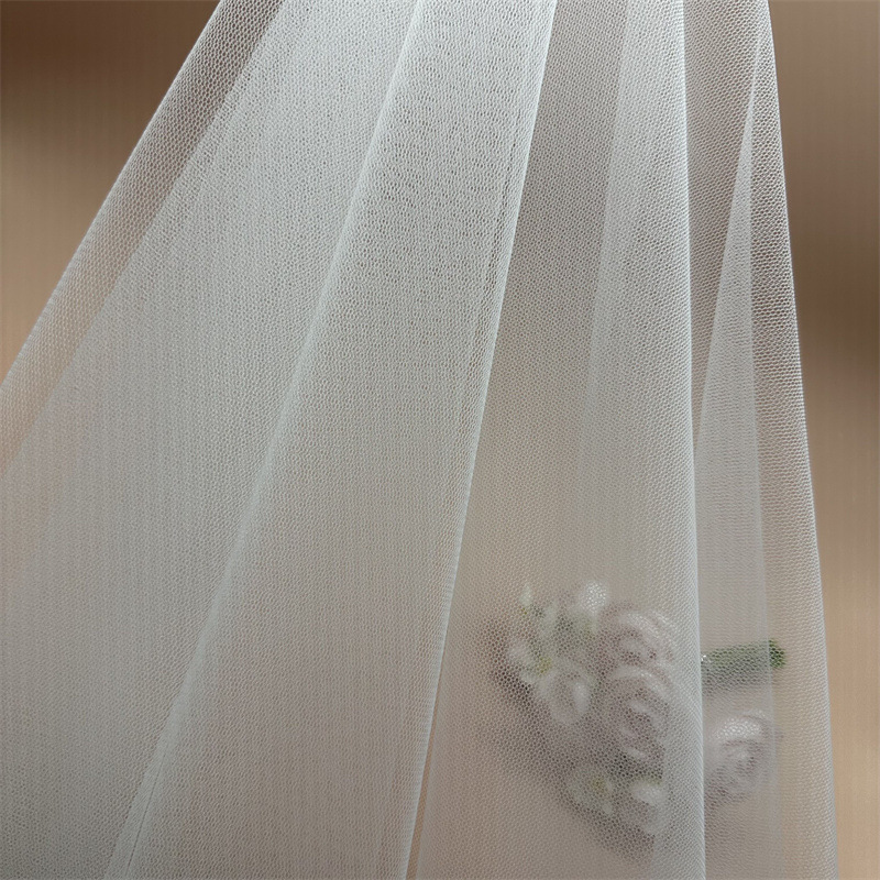 Large quantity in stock wholesale 20D nylon transparent net for high-end embroidered wedding dress evening dress super skin-friendly soft Net
