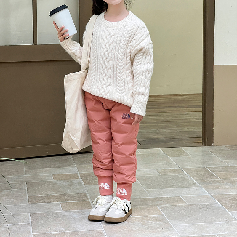 Children's down Pants New Style Boys and Girls 2025 New Winter Outer Wear Warm Small and Medium-Sized Baby Thickeneded Pants