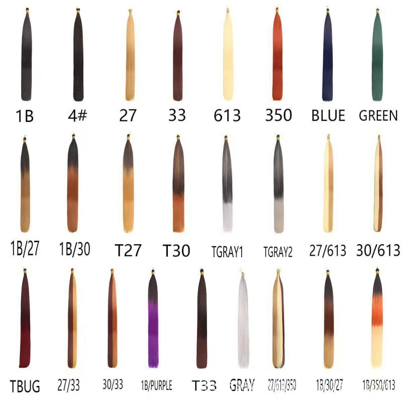 Оптовая прямая bulk волосы из химического волокна для плетения