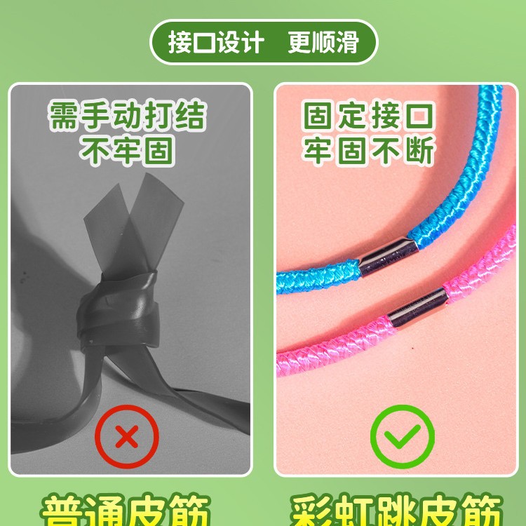 Campus Jump Rope for Primary School Students Born in the 80S, Nostalgic Jump Rope, High Elasticity and Durable Kidsren's Rubber Band Jump Rope Exercise