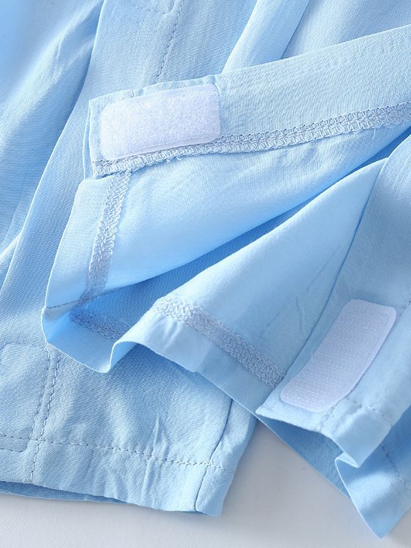 Children's Artificial Cotton Pajamas Hospital Clothing One-piece Wear and Take-off Convenient Nursing Clothing for Fracture Bed Care Cotton Silk Suit