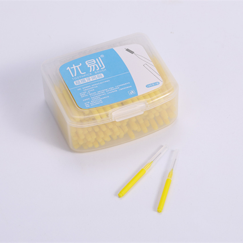 Factory supply orthodontic interdental brush teeth gap cleaning care a variety of color specifications optional interdental brush