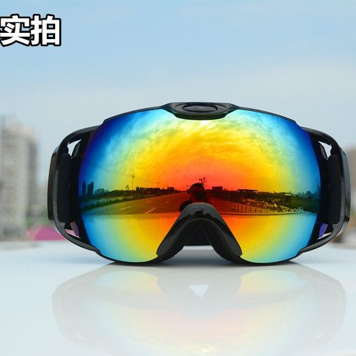 Wholesale ski glasses outdoor motorcycle riding equipment mountaineering goggles/double anti-fog HX05 with handle