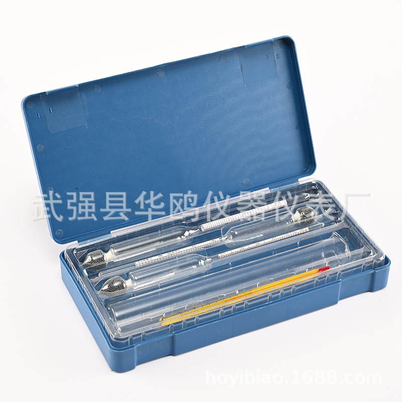 Factory supply with measuring cylinder suit five-piece alcohol meter alcohol measuring instrument suit household alcohol measuring meter