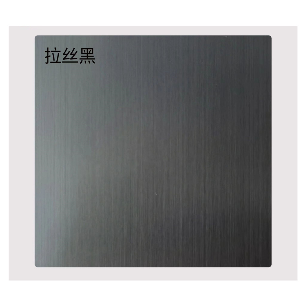 Stainless Steel Mirror Black Brushed Random Pattern Sandblasted Black Titanium Matte Black Titanium Rose Gold Champagne Gold Stainless Steel Plate