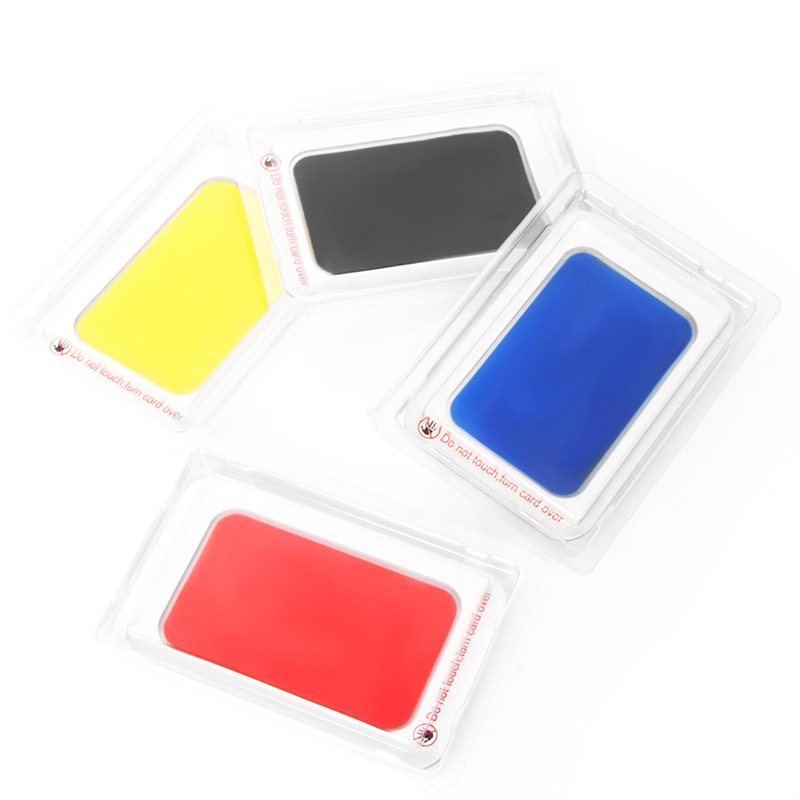 Baby's non-dirty hand inkpad footprint anti-counterfeiting baby graffiti commemorative hand and foot printing table color photosensitive printing table Inkpad