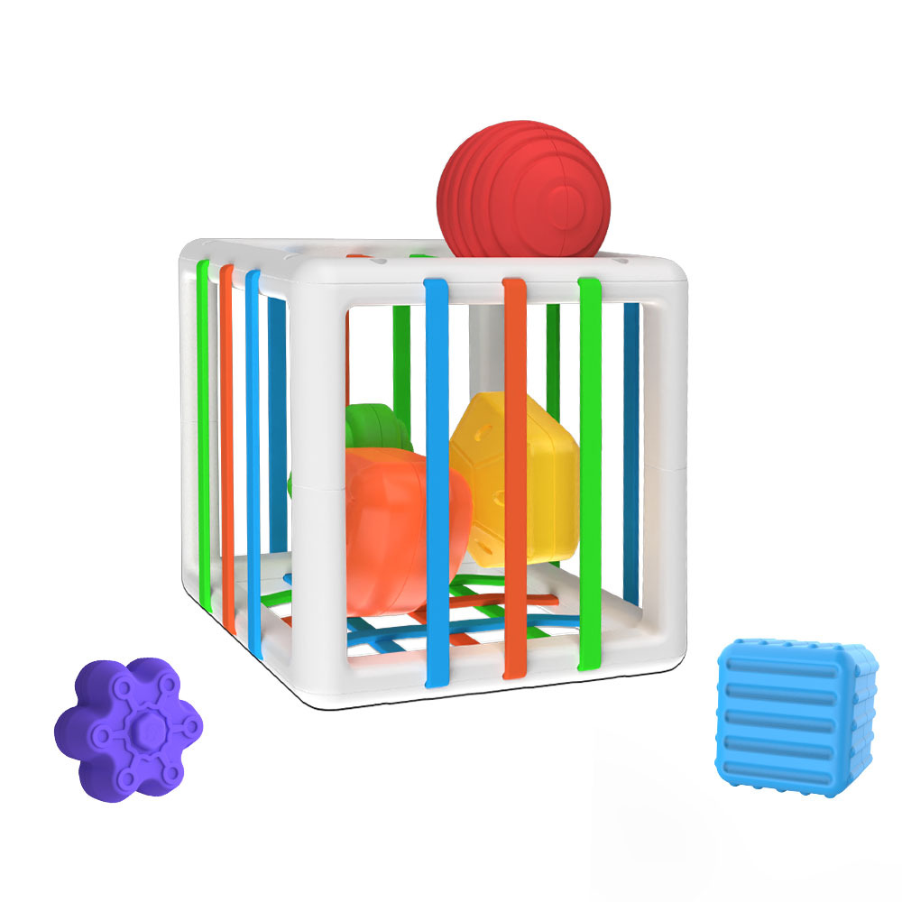 Spot Rainbow Cesele Toy Educational Early Education Shape Cognitive Grasping Fine Motor Training Baby Toy