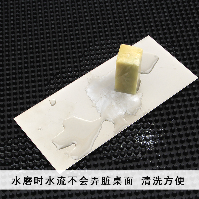 Washable Seal Carving Work Dust-proof Mat Bar Counter Rectangular Wine Glass Drain Mat Rubber Seal Worktable Table Mat