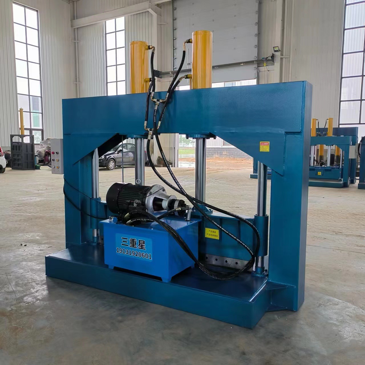 Large Plastic Guillotine Machine, Hydraulic Cutting Machine for Waste Ton Bags, Hydraulic Cutter for Plastic Film Rolls