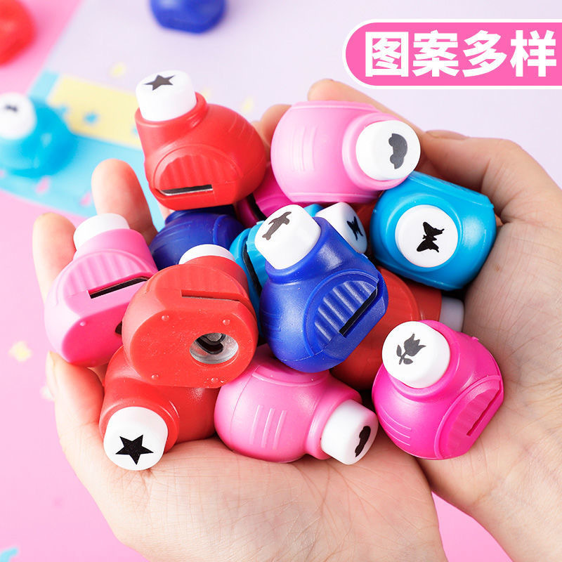 Kindergarten Children's Embosser Flower Maker DIY Handmade Cutting Decorative Embossing Simple Hand Account Tool