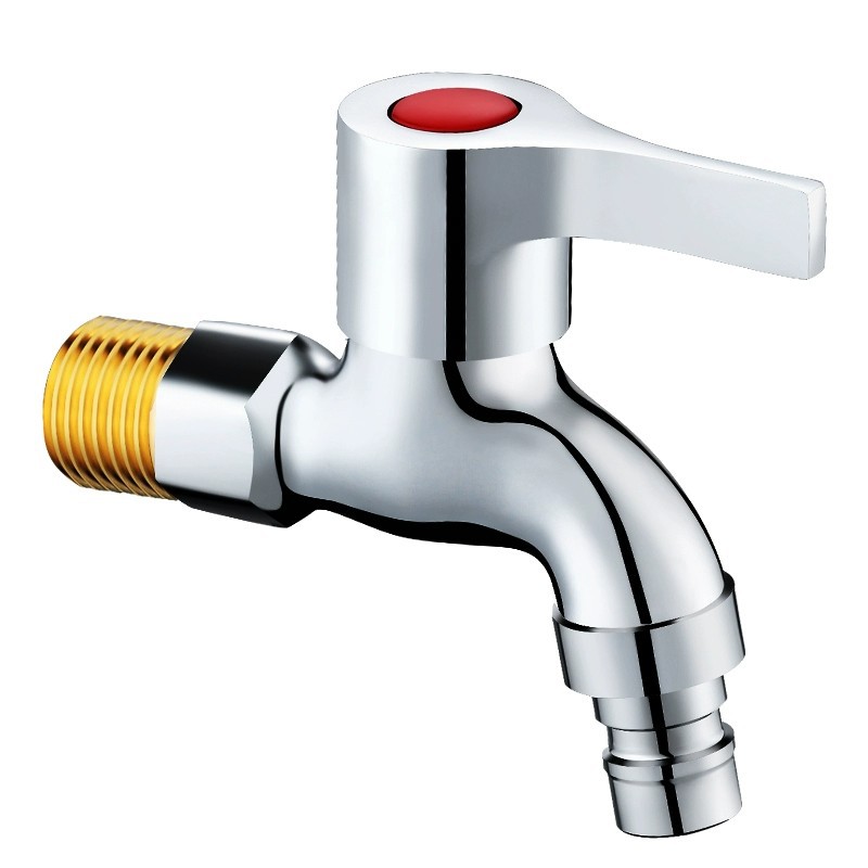 Copper washing machine faucet single Cold 4 points dedicated quick opening lengthened mop pool water nozzle connector household faucet