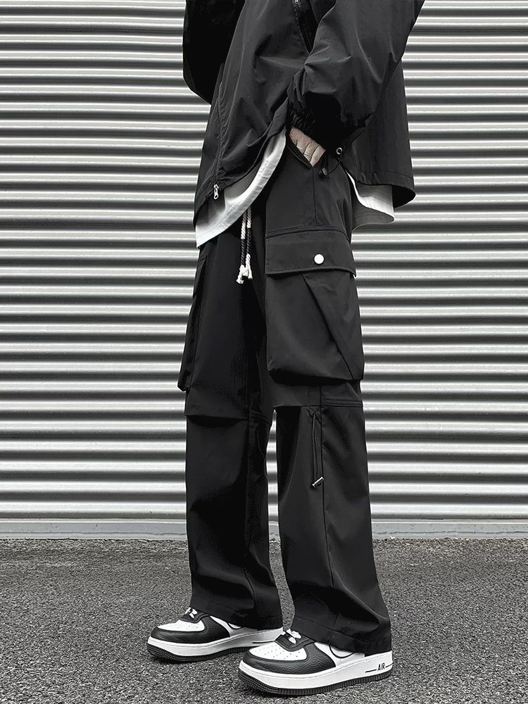 American Style High Street Caught Pants Men's Spring and Autumn Fashion Brand Outdoor Functional Charge Pants Straight plus size Casual Long Pants