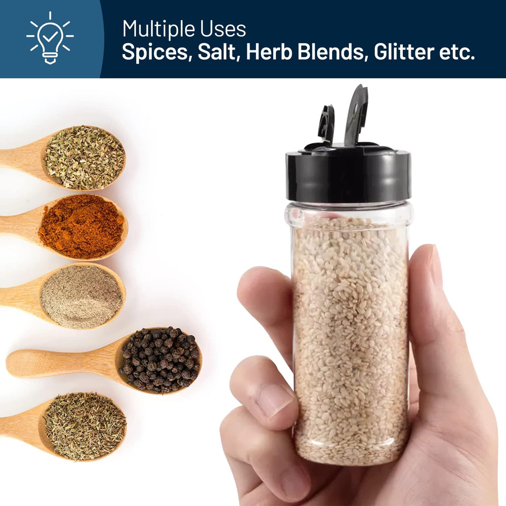 Butterfly Lid Seasoning Box Plastic Pepper Seasoning Bottle Barbecue Material BBQ Gold Foil Gold Powder Sprinkling Bottle Seasoning Pot