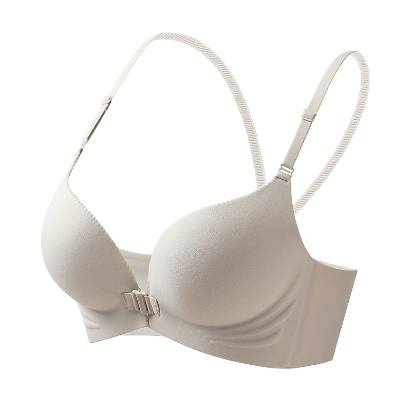 2025 Front-Clasp Bra for Small Busts, Seamless, Gathers and Supports, Minimizes Side Breast, Prevents Sagging, Wireless, Beautiful Back Bra