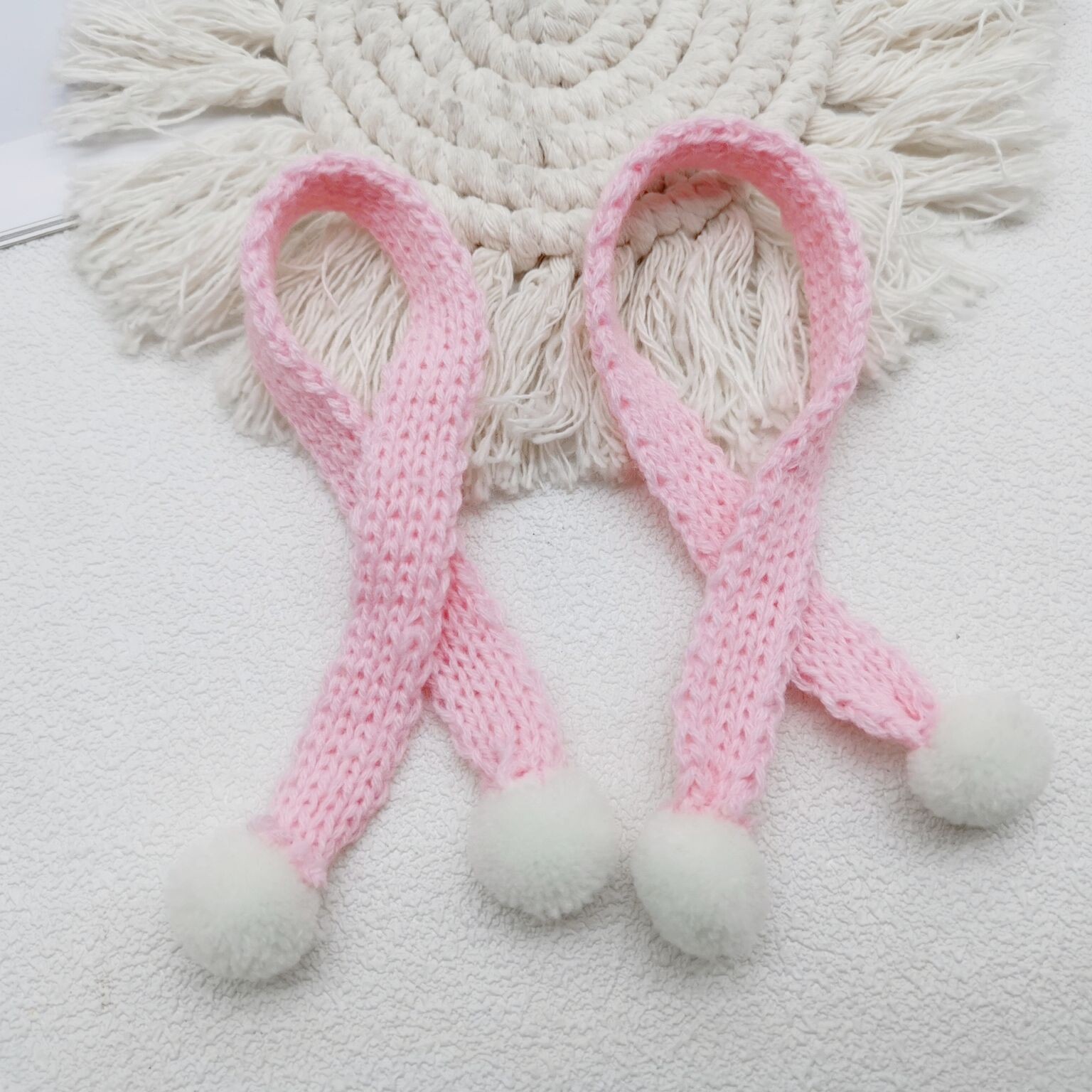 DIY in stock night light about 27cm small scarf knitted wool material Christmas scarf creative festival