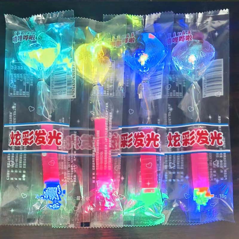 Colorful Flash LED Lollipop Bar Night KTV Plum Children's Candy Online Red Creative Night Market Stall
