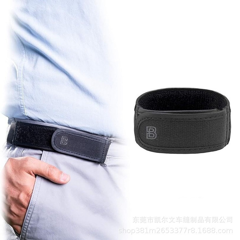 Leisure Lazy Belt Elastic Belt Velcro Single Side Non-Buckle Nylon Belt Convenient Sticker Cross-border Outdoor