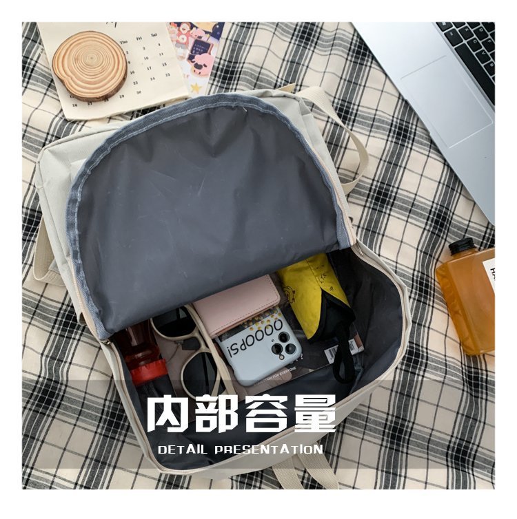 Manufacturer Wholesale Backpacks for Men and Women, College Style Oxford Cloth, Large Capacity Travel Backpacks for Middle School Students, Breathable and Wear-Resistant