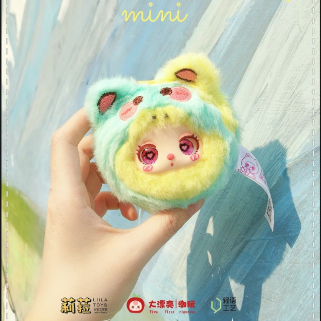 In-Stock Bubble Mart Baby Three Lila Garden Tea Party Blind Box Trendy Plush Live Sale