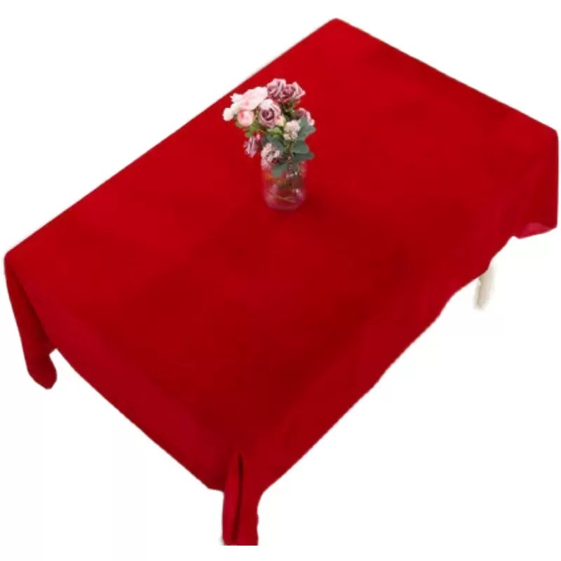 Red flannel background cloth wine red velvet fabric wedding carpet cloth jujube red meeting table cloth stage curtain