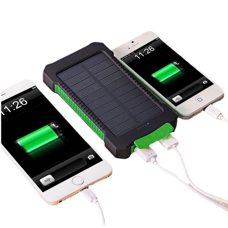 Cross-Border Outdoor Solar Power Bank 20000Mah Led Light Compass Waterproof Mobile Power Supply Customized Log0