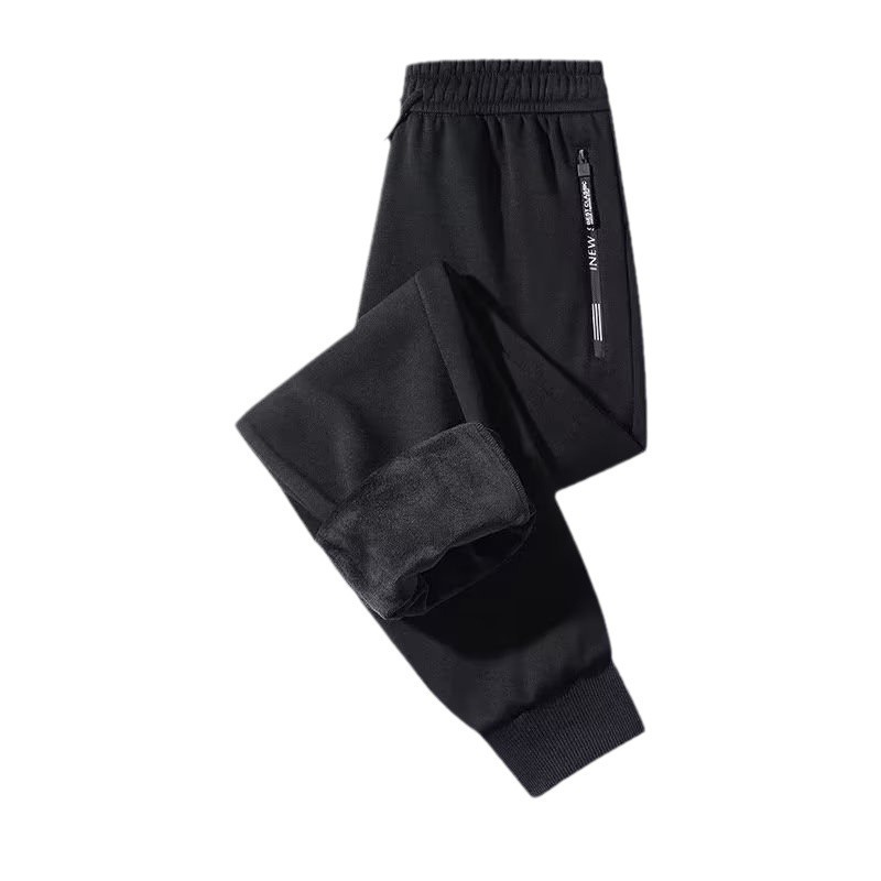 Pants Men's Spring and Autumn Summer 2024 New American Style Fashion Brand Straight Pants Boys Casual fleece-lined Sports Pants