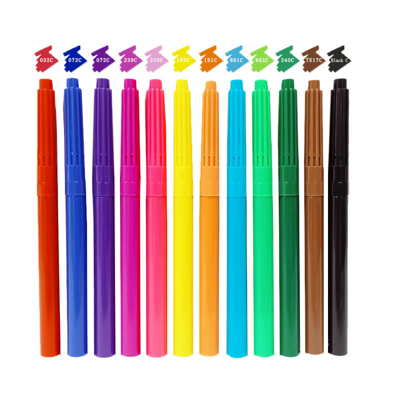 12-Color Washable Spray Pens for Fabric Graffiti, Customizable Logo Painting, Direct Wholesale from Manufacturer, Watercolor Painting