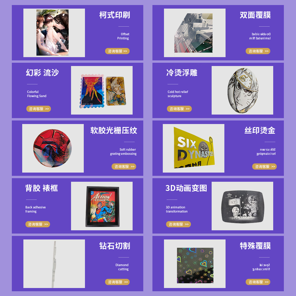 3D Raster Card Customization Cartoon Game Star Changing Card Stereo Changing Card Customization Source Manufacturer