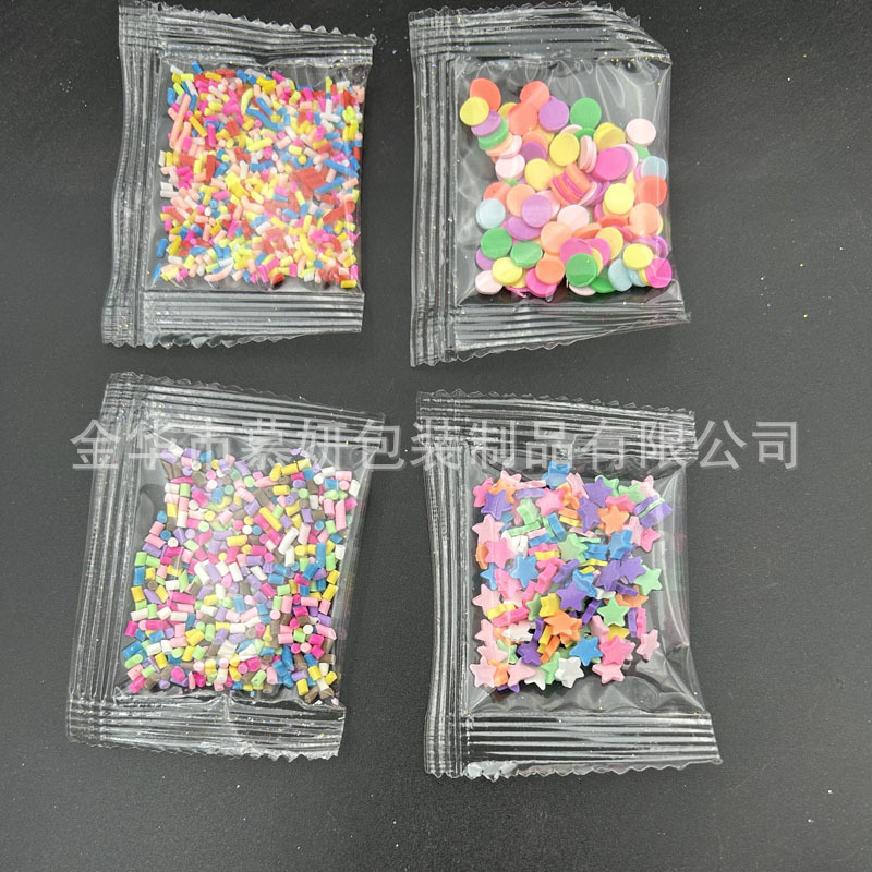 3g Small Bag of Soft Pottery Fruit Slices, Five-Pointed Star Slices, Soft Pottery Heart Sugar Capsules, DIY Jewelry Accessories, Cute and Interesting