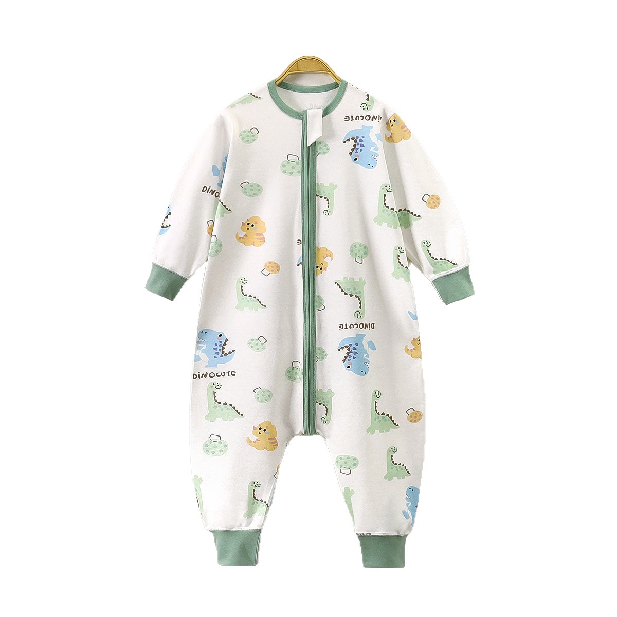 Children's pure cotton sleeping bag children's home nightgown baby cotton wool three-head zipper anti-kick suit supports a generation of hair