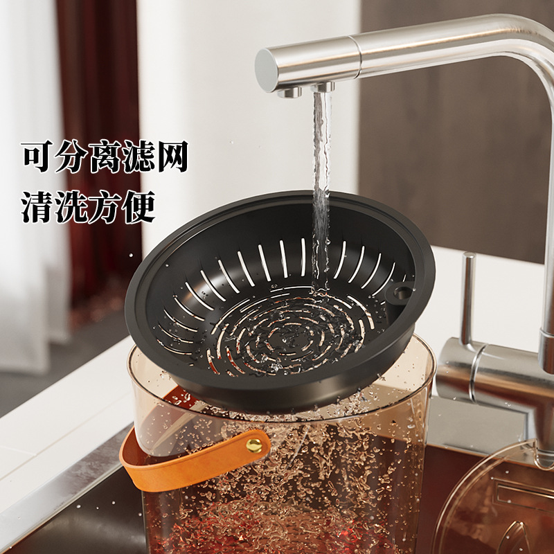 Tea Bucket Waste Water Bucket Household Tea Table Tea Dump Tea Table Large Capacity Drainage Tea Bucket Tea Scrap Bucket