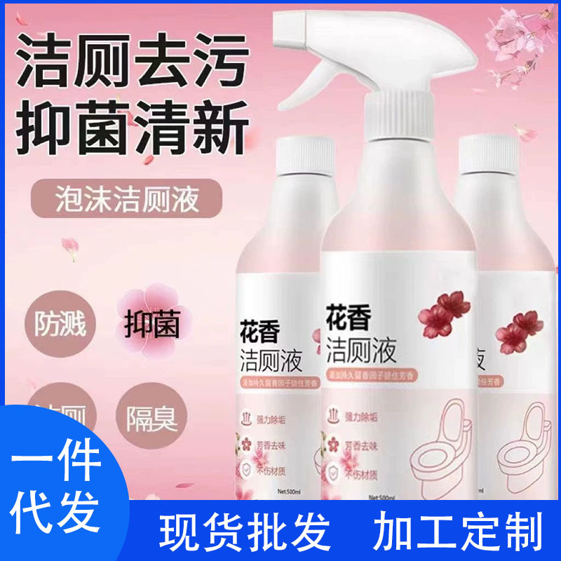 Floral Toilet Cleaning and Stain Removal Bathroom Cleaner with Fresh Scent