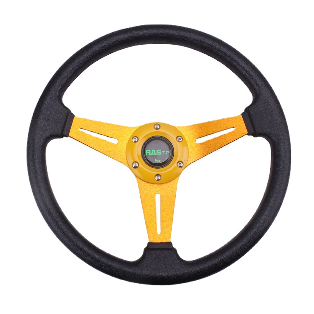 Car modified PU steering wheel competitive game kart steering wheel racing steering wheel 14 inch 350mm
