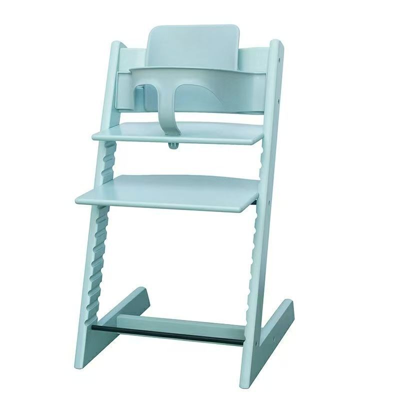 Beech Wood Children's Dining Chair Solid Wood Baby Adjustable Multi-Functional Lift-Up Growth Chair Learning Chair Home Seat in Stock