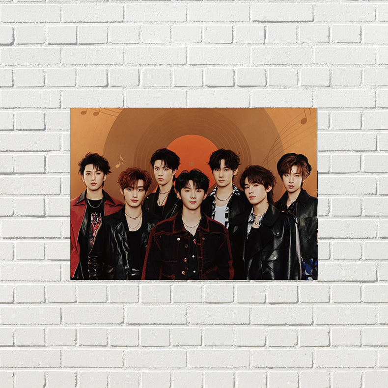 Times Youth League Poster opp Bag 1 Set of 8 Liu Yaowen Ding Chengxin Photo Dormitory Wall Stickers