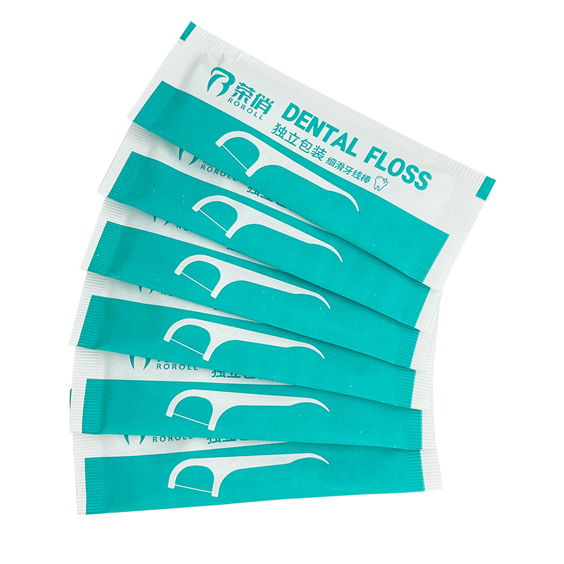 Bu Hong Factory Custom-Made Dental Floss Picks with Hotel, Catering, and Clinic Logos, Plastic Dental Floss Sticks, Disposable Interdental